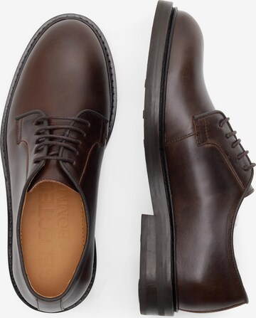SELECTED HOMME Lace-Up Shoes 'Carter' in Brown