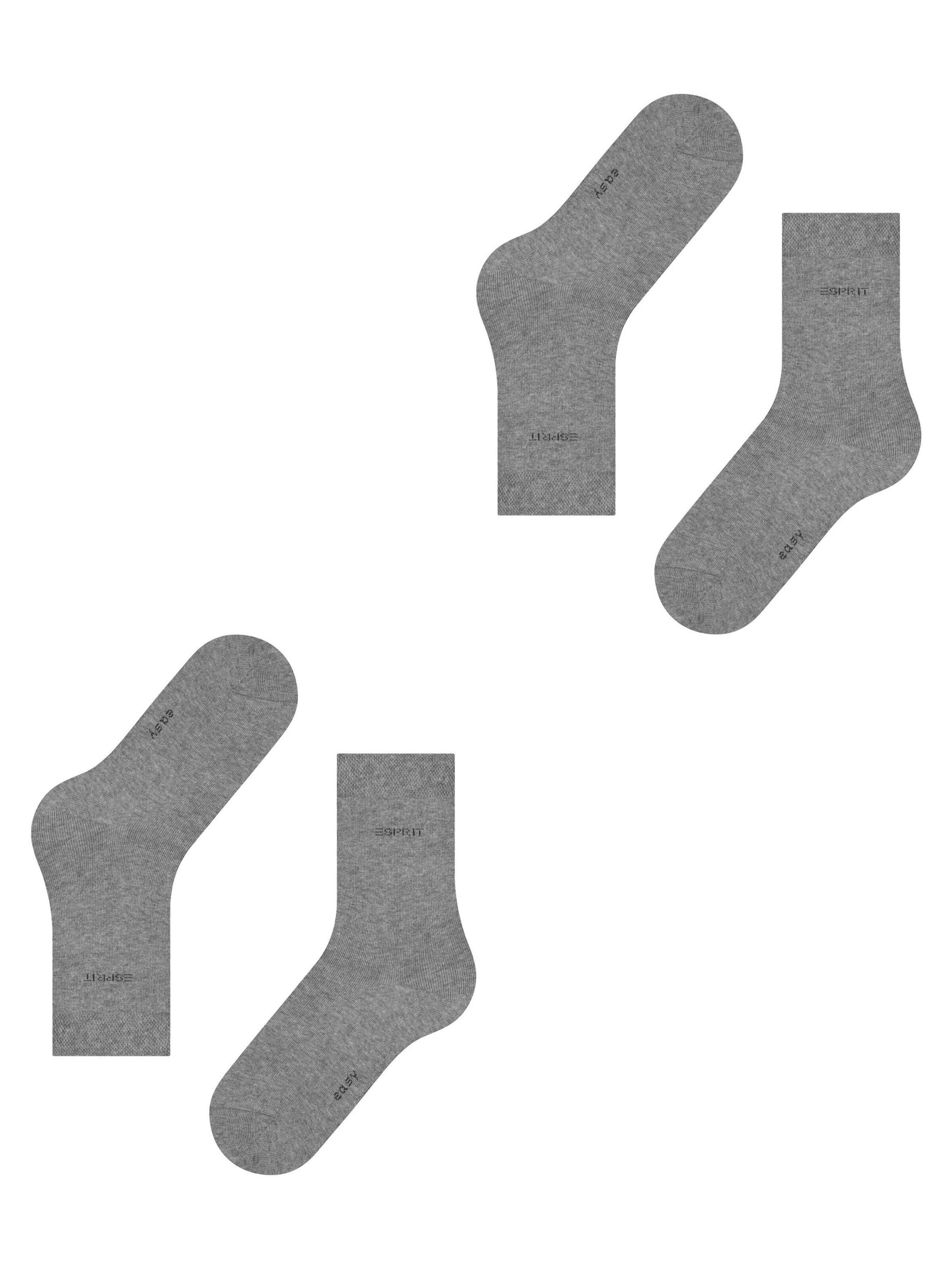 ESPRIT Socks 'Basic Easy 2-Pack' in Grey