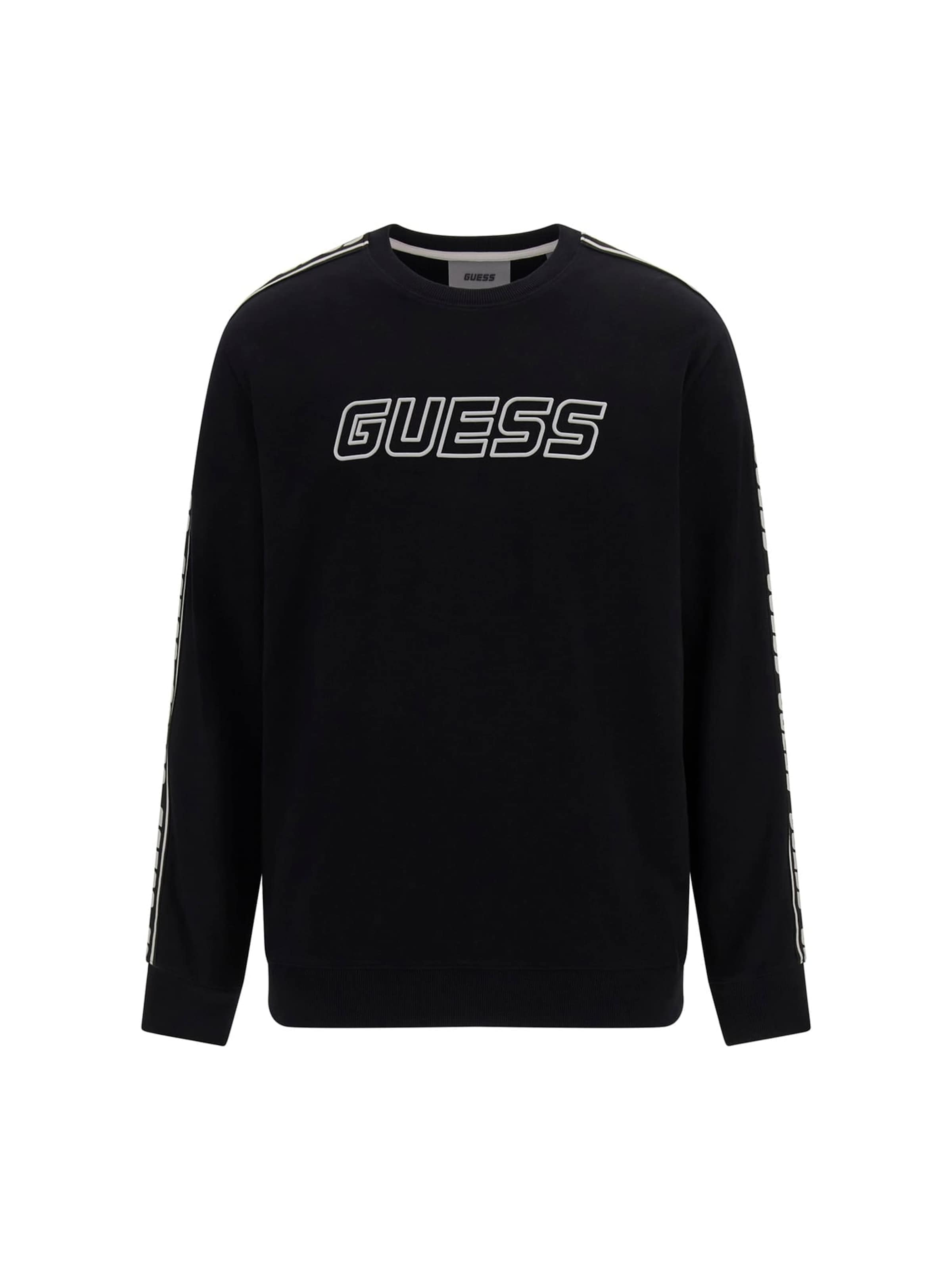 GUESS - Sweatshirt de desporto em preto: frente