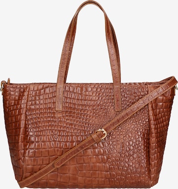 Sac bandoulière Gave Lux en marron : devant
