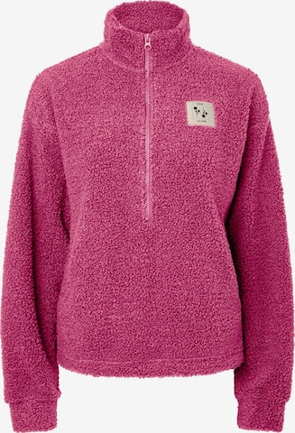 Veste en polaire 'PCKATTY' PIECES en rose : devant