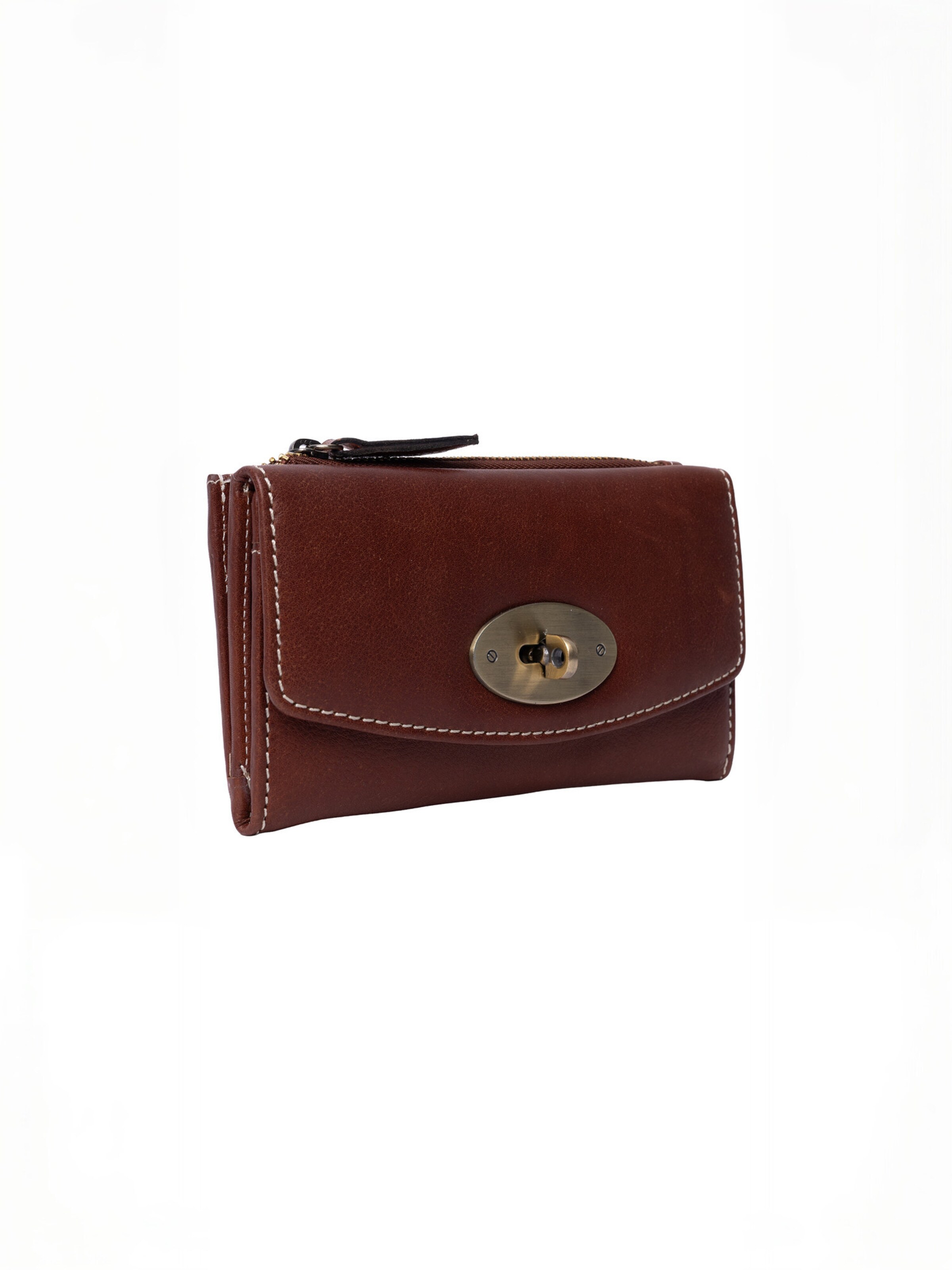 Porte-monnaies ' Saya ' RE:DESIGNED en marron : devant