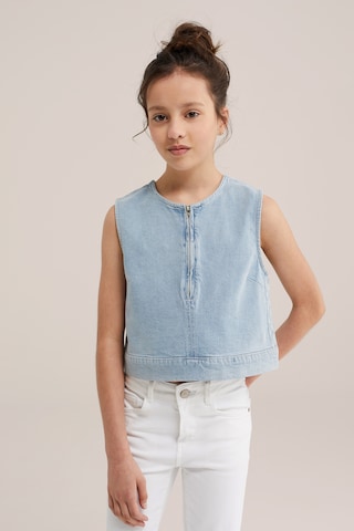 WE Fashion Блузка в Синий: спереди