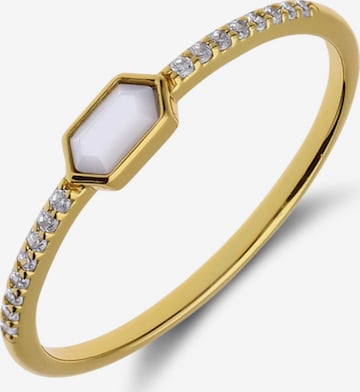 Lucardi Ring in Goud: voorkant