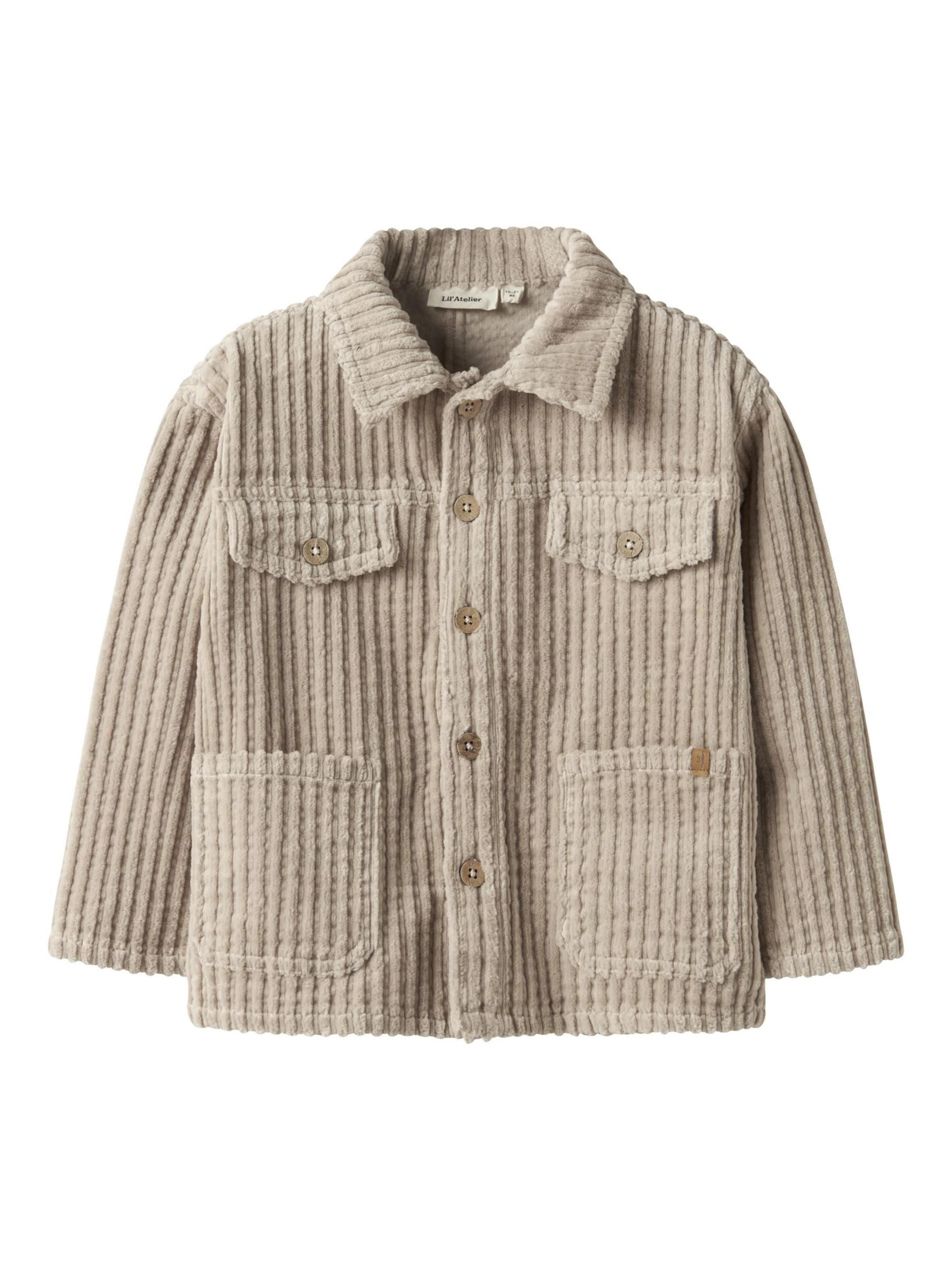 Lil'Atelier Regular Fit Skjorte i beige: forside