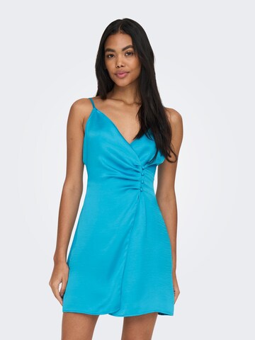 ONLY Letní šaty 'MAYA' – modrá: přední strana