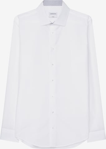 SEIDENSTICKER Slim fit Business Shirt in White: front