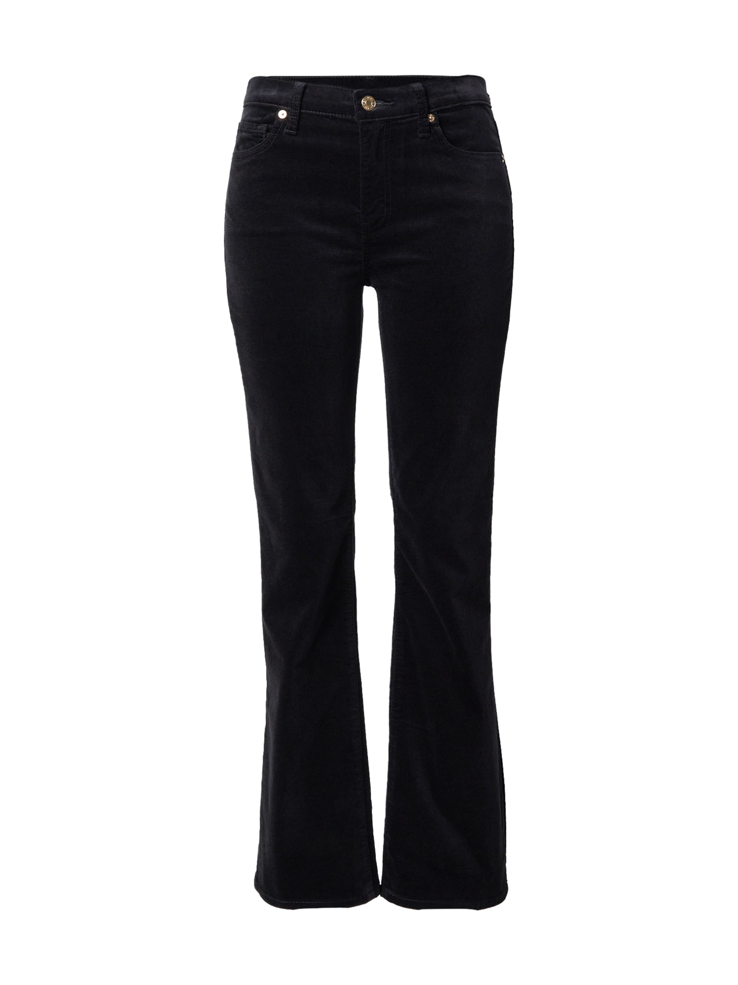 GAP Alt laienev Püksid, värv must: eest vaates