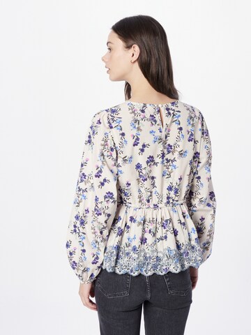 LA STRADA UNICA Bluse 'FLORENCE' i hvid