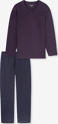 SCHIESSER Schlafanzug ' Comfort Essentials ' in Blau: Vorderseite