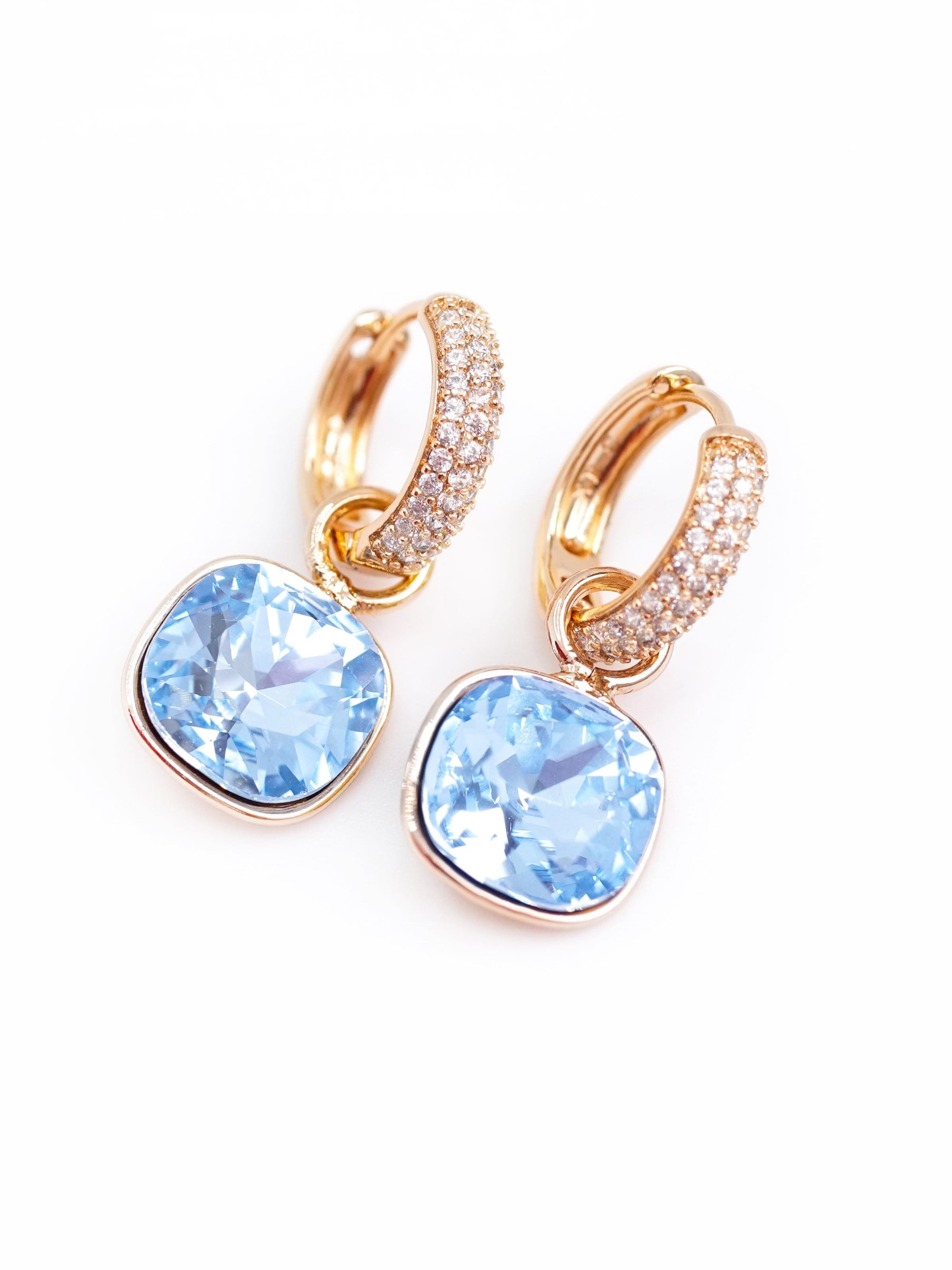 Secret Stones Ohrringe '2in1 blue perfection' in Blau: Vorderseite