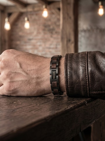 Holzwerk Bracelet 'THUMSEE' in Black: front