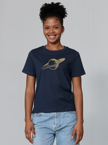 T-shirt 'Saturn' Watapparel en bleu : devant