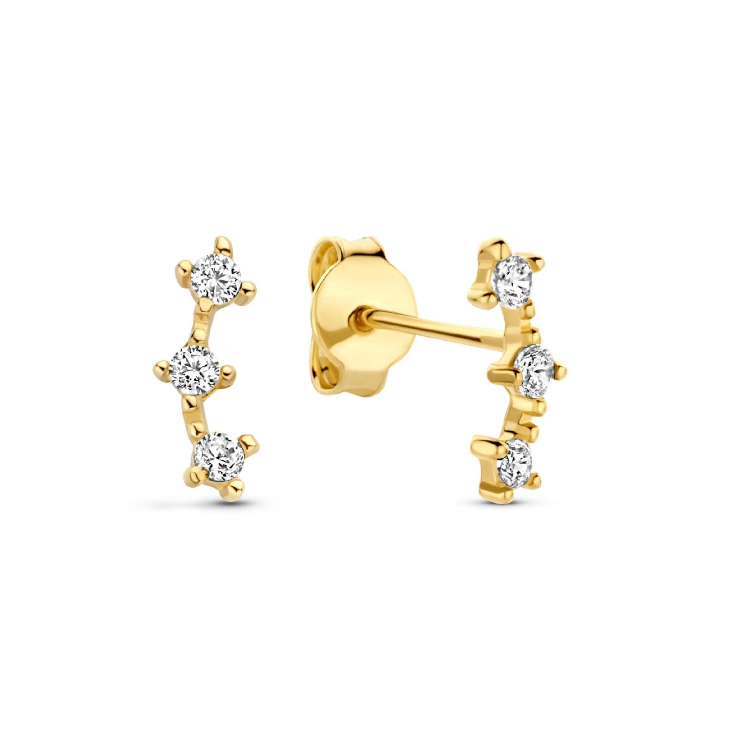 Beloro Jewels Earrings in Gold: front