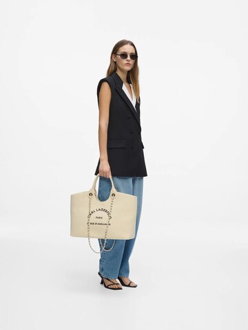 Karl Lagerfeld Shopper táska 'Rue St-Guillaume' - bézs