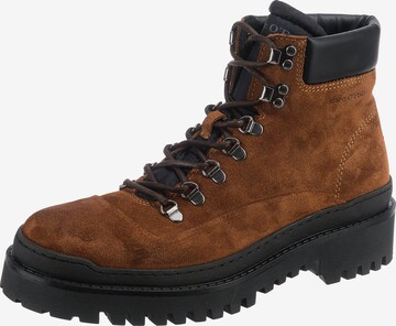 Marc O'Polo Lace-Up Boots 'Kurt' in Brown: front