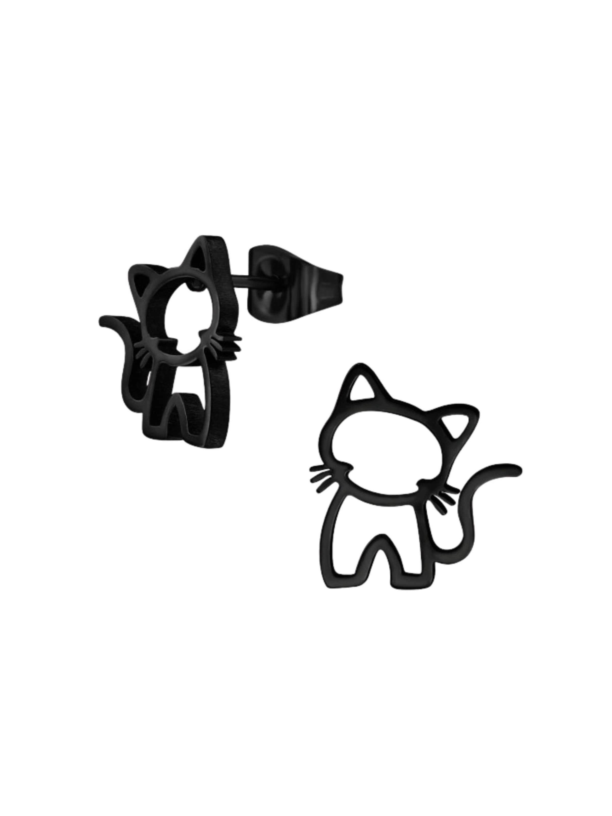 Maxte Earrings in Black: front