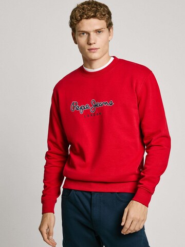 Pepe Jeans Sweatshirt 'Duke' in Rot: Vorderseite