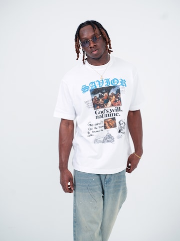 ATELIER OF FAITH Shirt 'SAVIOR' in Wit: voorkant