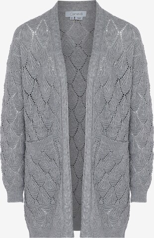 Cardigan caneva en gris : devant