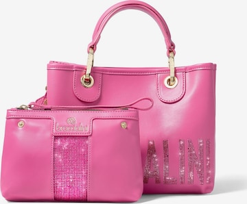 Borsa a mano di Braccialini in lilla: frontale