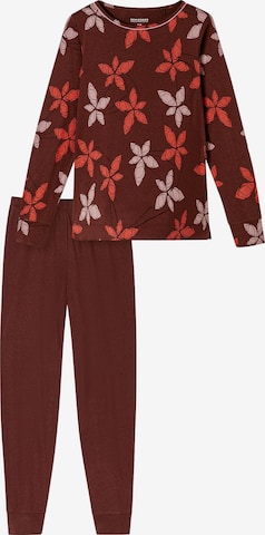 SCHIESSER Pyjama ' Comfort Nightwear ' in Rood: voorkant