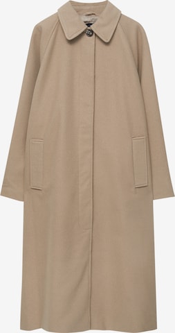 Pull&Bear Between-seasons coat in Brown: front