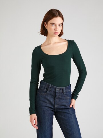 G-Star RAW Shirt in Groen: voorkant