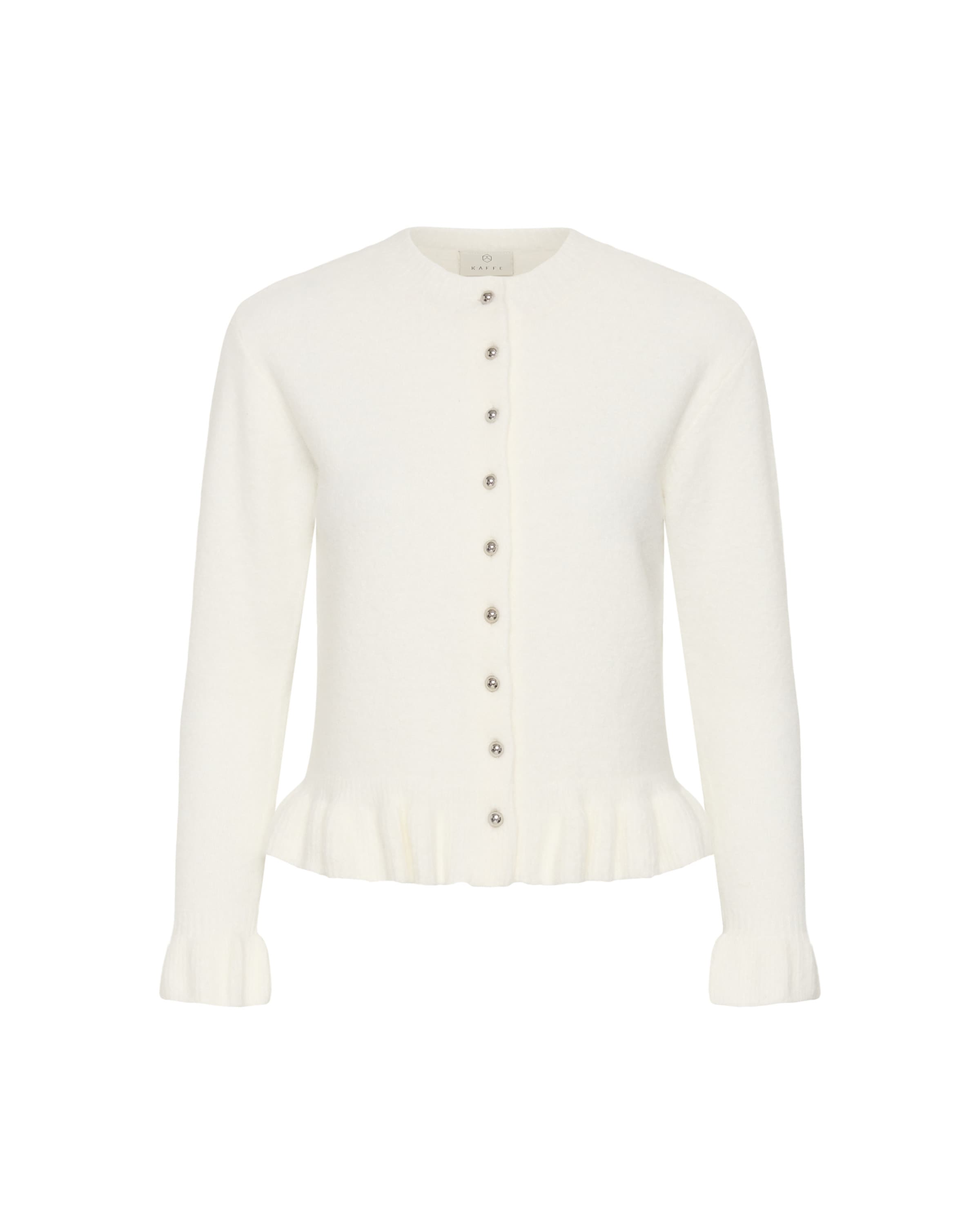 Kaffe Knit cardigan 'KAemma' in White: front