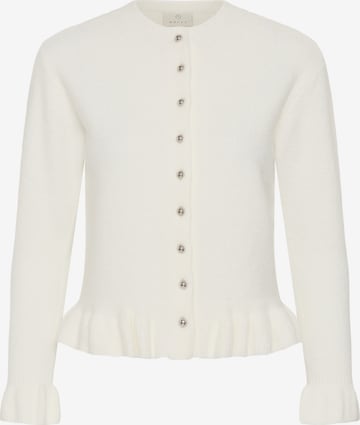 Cardigan 'KAemma' Kaffe en blanc : devant
