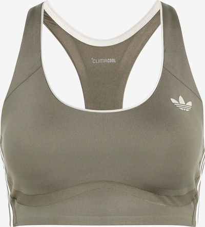 ADIDAS ORIGINALS Sport-BH 'OG SP' in XS in oliv / weiß, Produktansicht