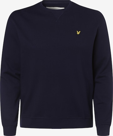 Bluză de molton de la Lyle & Scott Big&Tall pe albastru: față