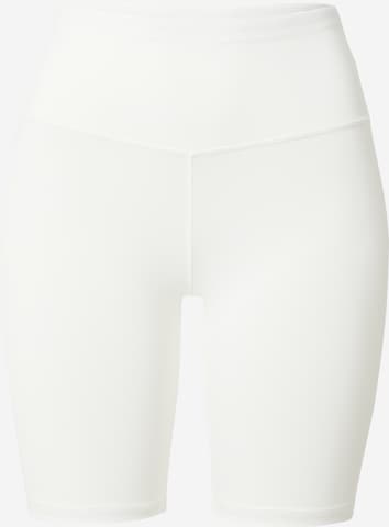 Hey Honey Skinny Urheiluhousut 'Biker Blanc' värissä valkoinen: etupuoli