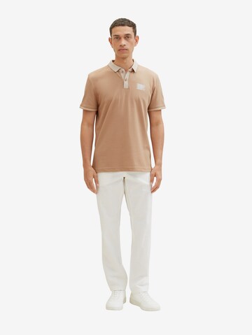 TOM TAILOR Poloshirt in Braun