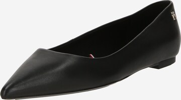 Ballerines 'Essential' TOMMY HILFIGER en noir : devant