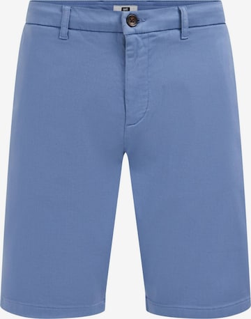 WE Fashion Úzky strih Chino nohavice - Modrá: predná strana