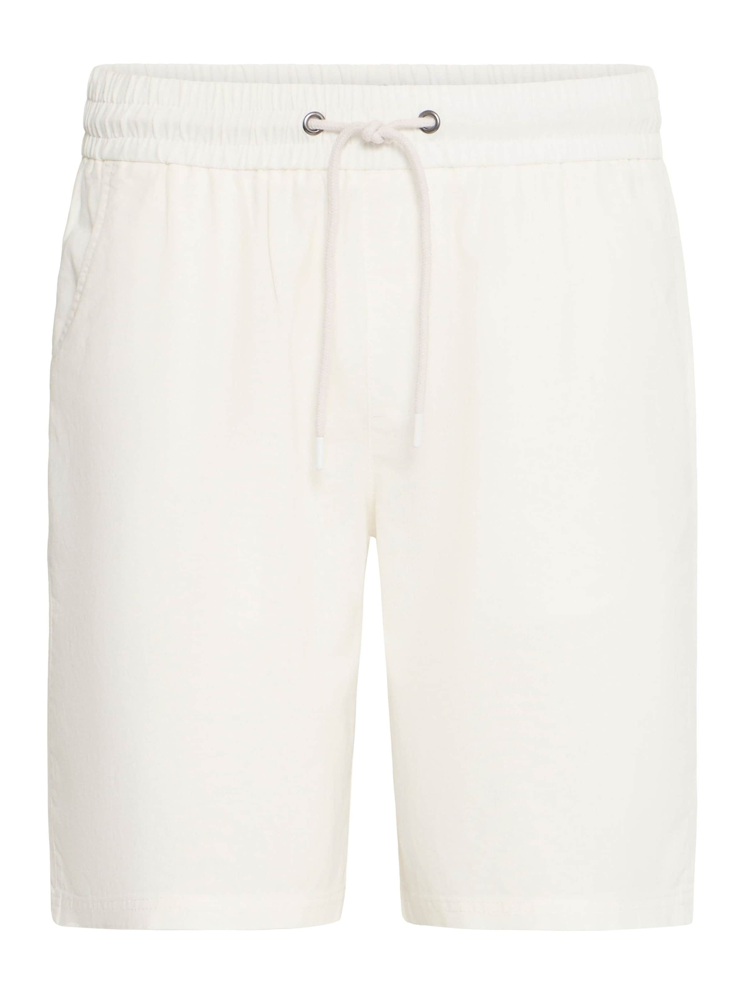 BLEND Pants ' BHBAY LINEN ' in White: front