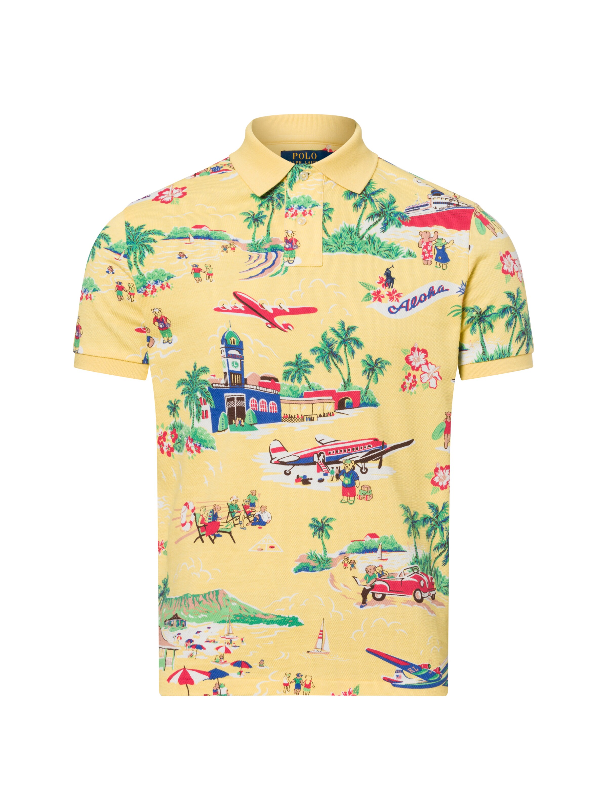 T-Shirt Polo Ralph Lauren en jaune : devant