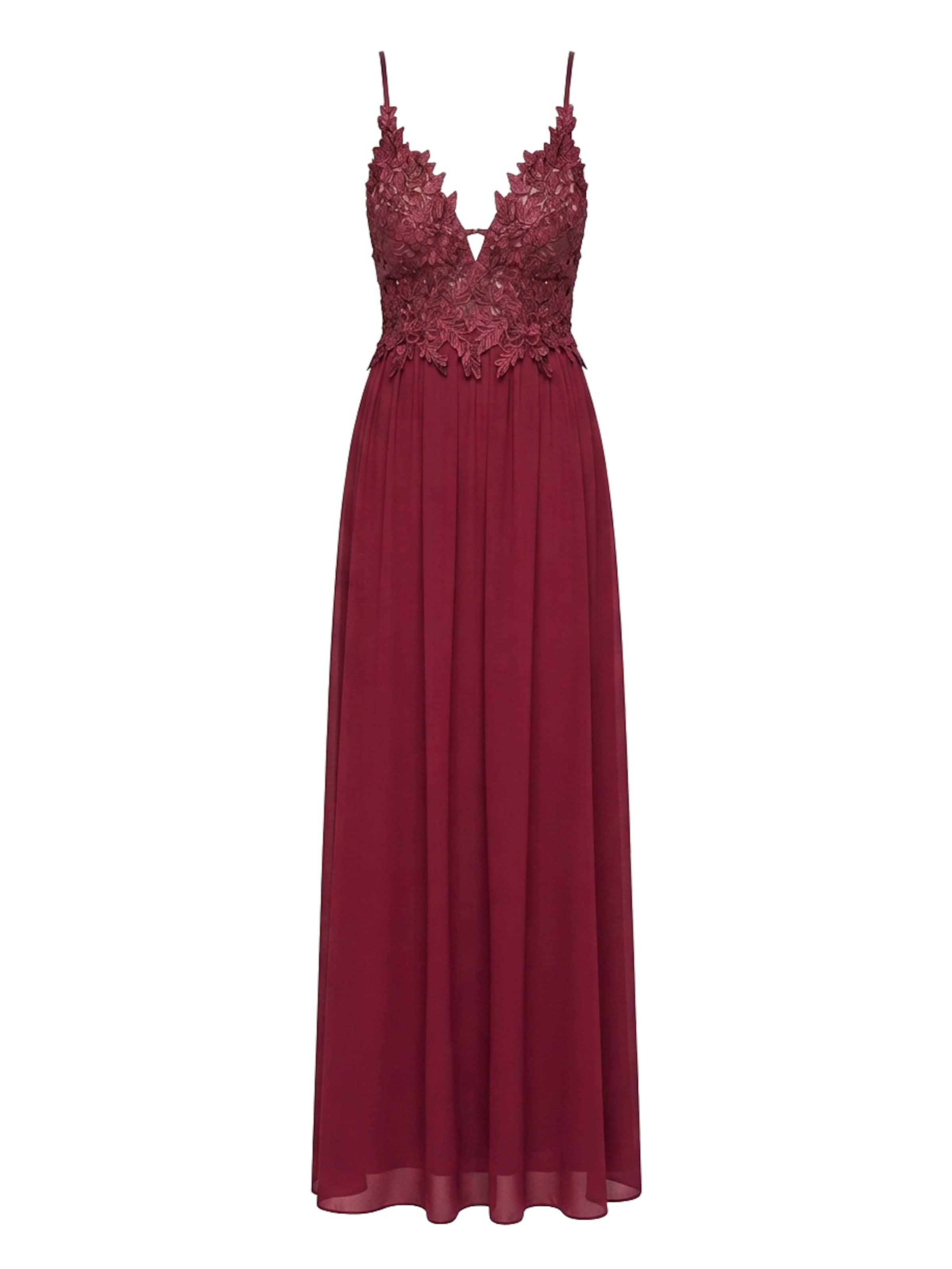 Robe de soirée Ombre en rouge : devant