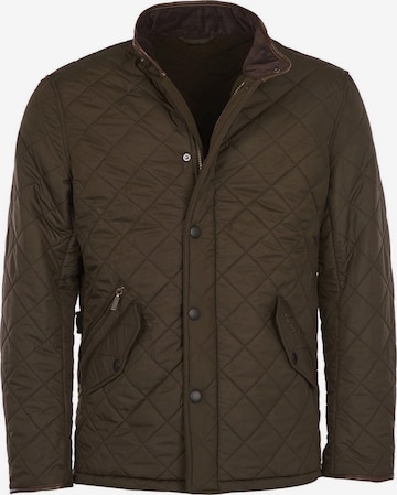 Barbour Winterjas 'Powell' in Groen: voorkant