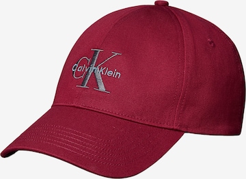 Casquette Calvin Klein en rouge : devant