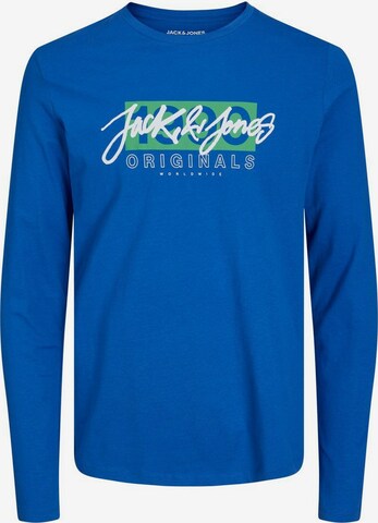 JACK & JONES Shirt 'Crew Neck' in Blau: predná strana