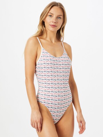 Tommy Hilfiger Underwear Bustier Badeanzug 'CHEEKY' in Weiß: predná strana