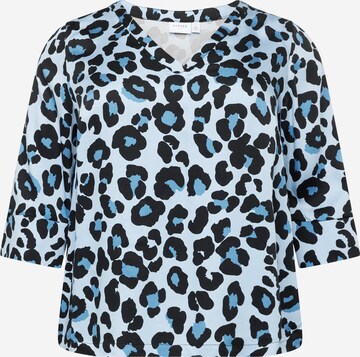 EVOKED Blouse 'CORBA' in Blauw: voorkant