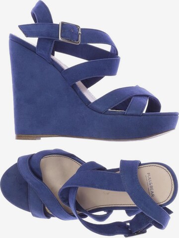 Pull&Bear Sandals & High-Heeled Sandals in 35,5 in Blue: front