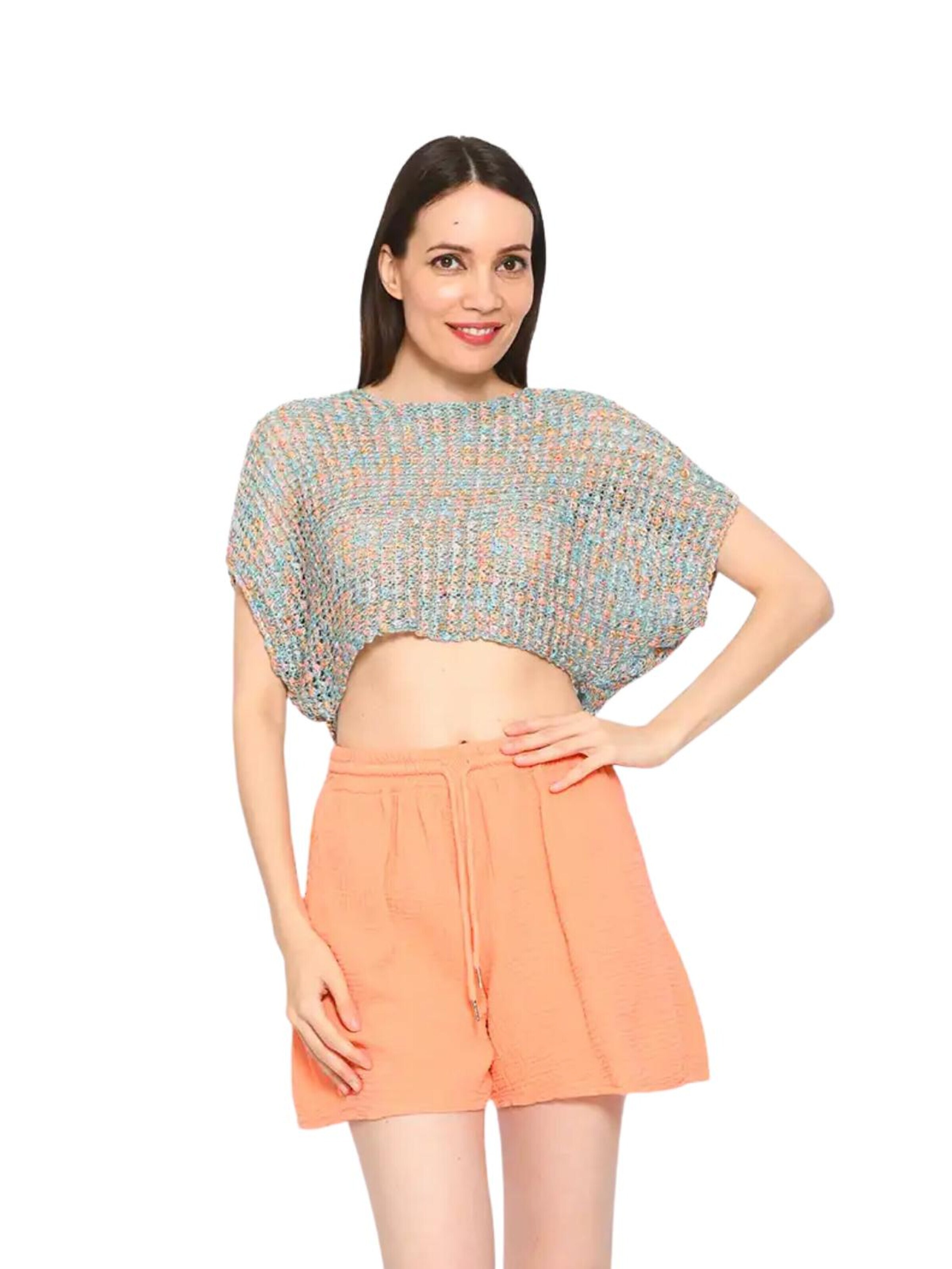 Süel knitwear - Top de punto 'Summer 3D' en verde