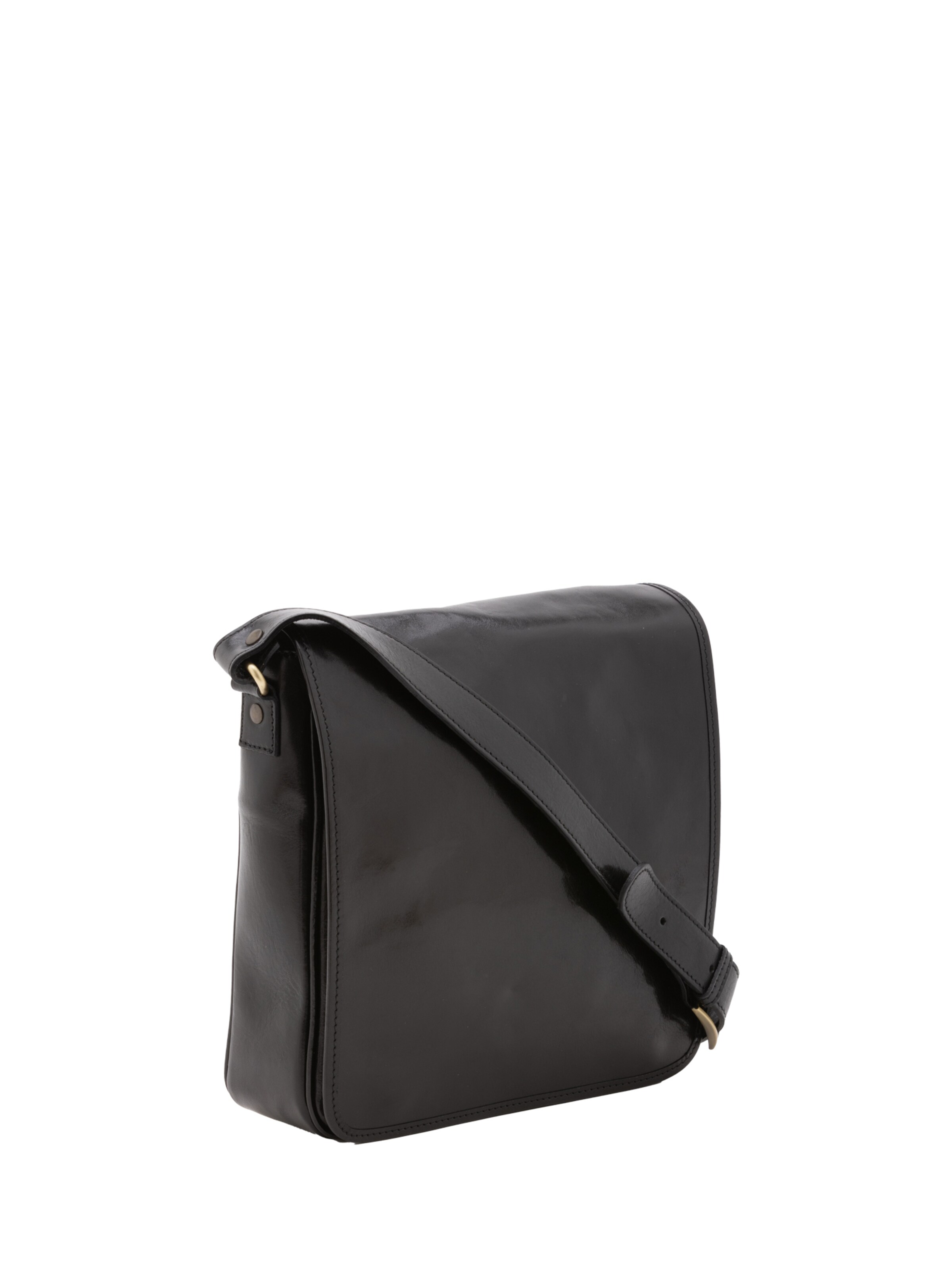 Borsa a tracolla 'Borsa a tracolla uomo vera pelle con chiusura magnetica - Made in Italy' di I Fratelli in nero