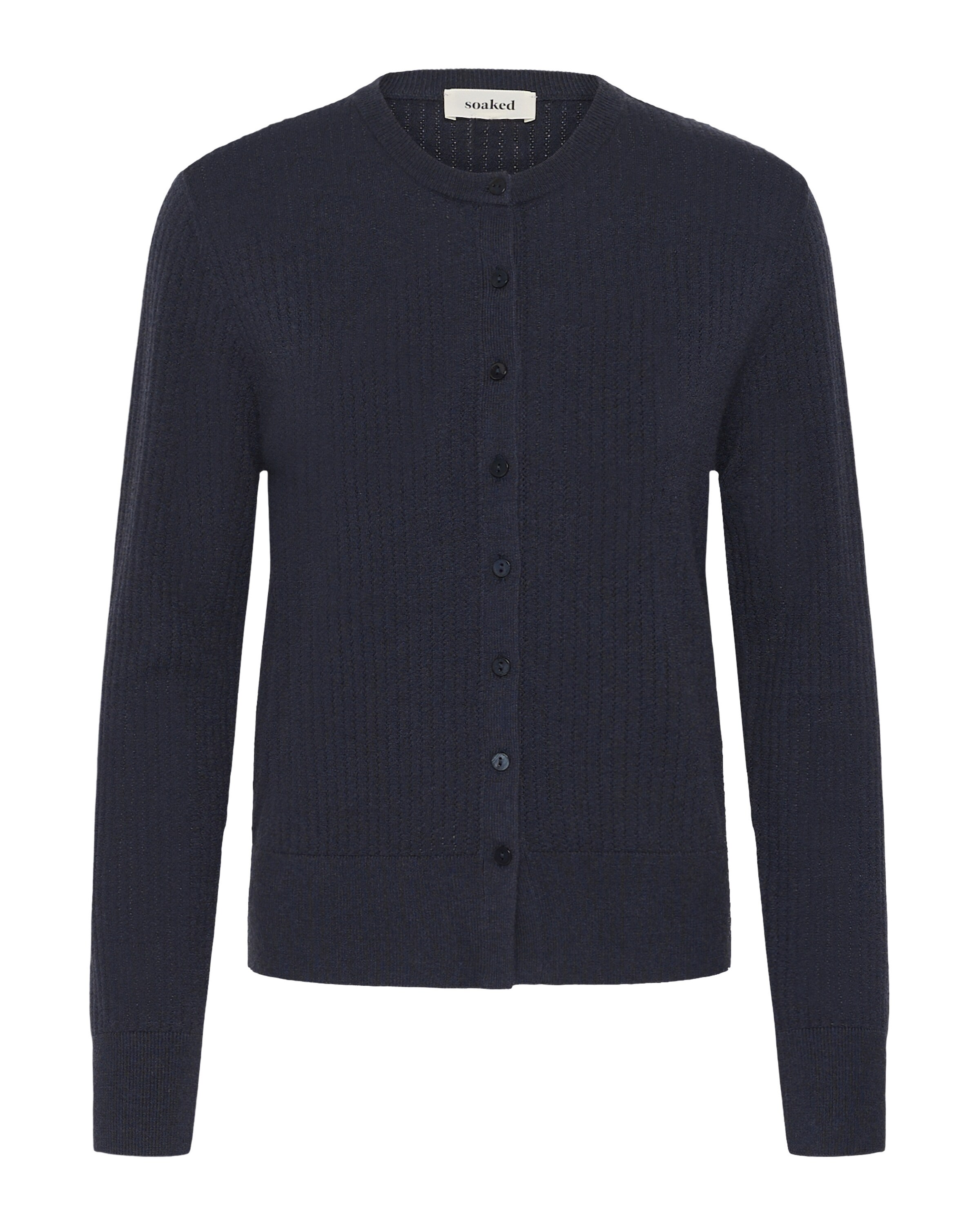 Cardigan 'SLSpina' SOAKED IN LUXURY en bleu : devant