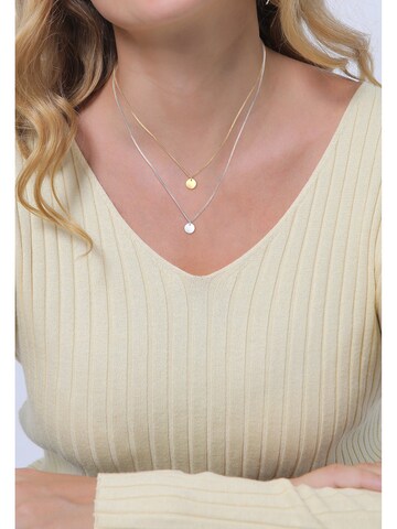 ELLI Kette 'Kreis' in Gold: Vorderseite