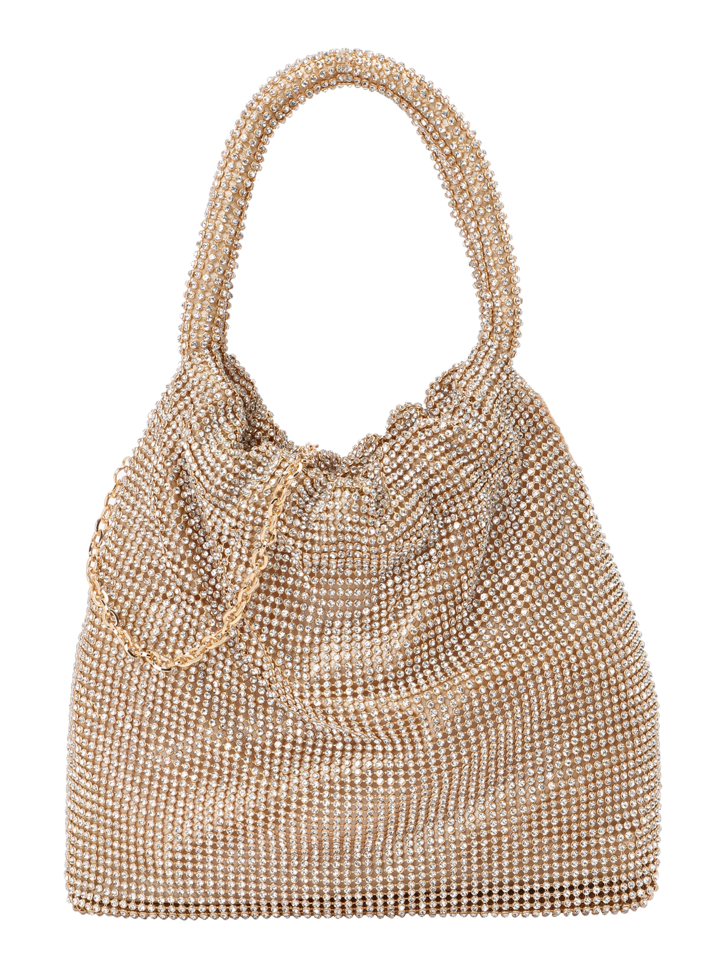 mascara Handbag in Gold: front